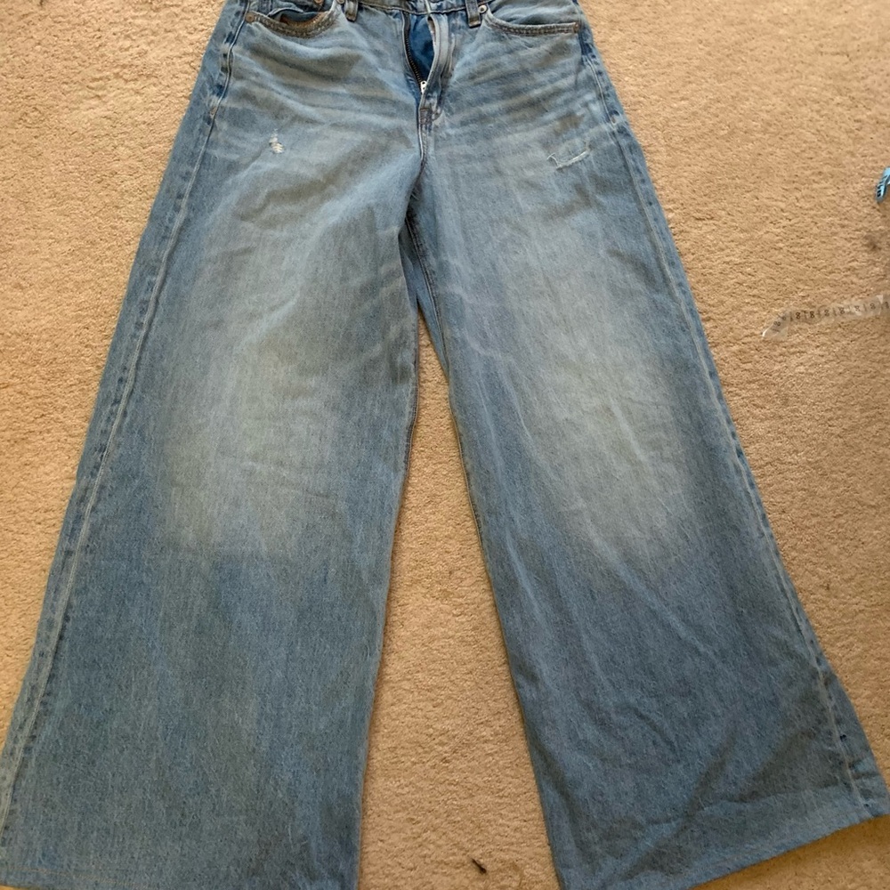 American Eagle Outfitters Light Blue Flare Jeans